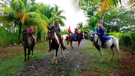 Horse riding group